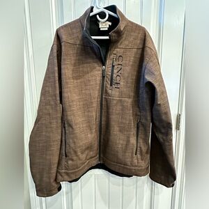 Cinch Men’s Bonded Textured Brown Soft Shell Jacket